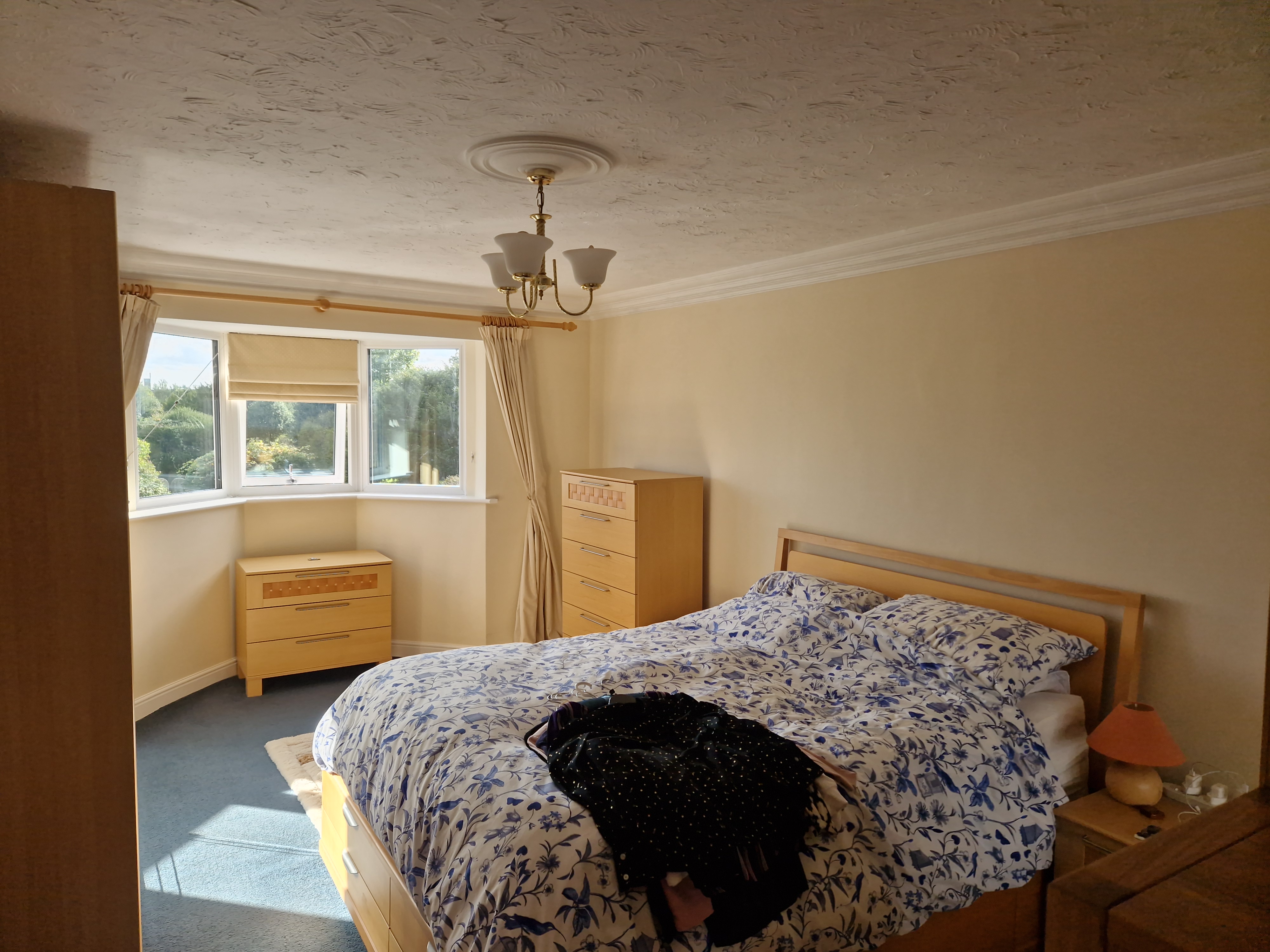 Bedroom ceiling refreshed with clean finish